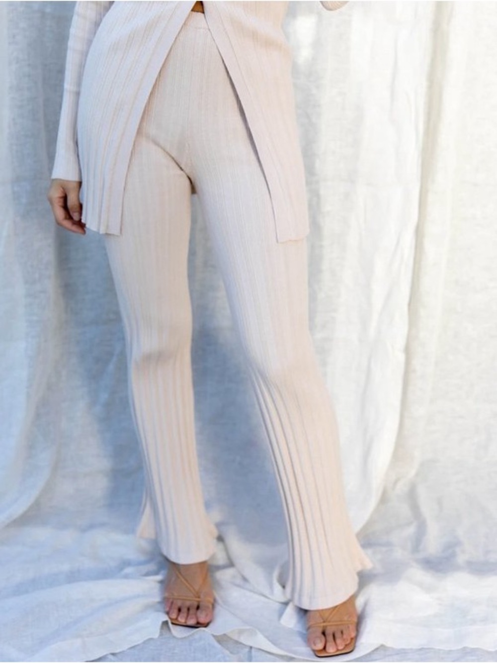 Find Me Now Blakely Knit Pant in Oatmeal